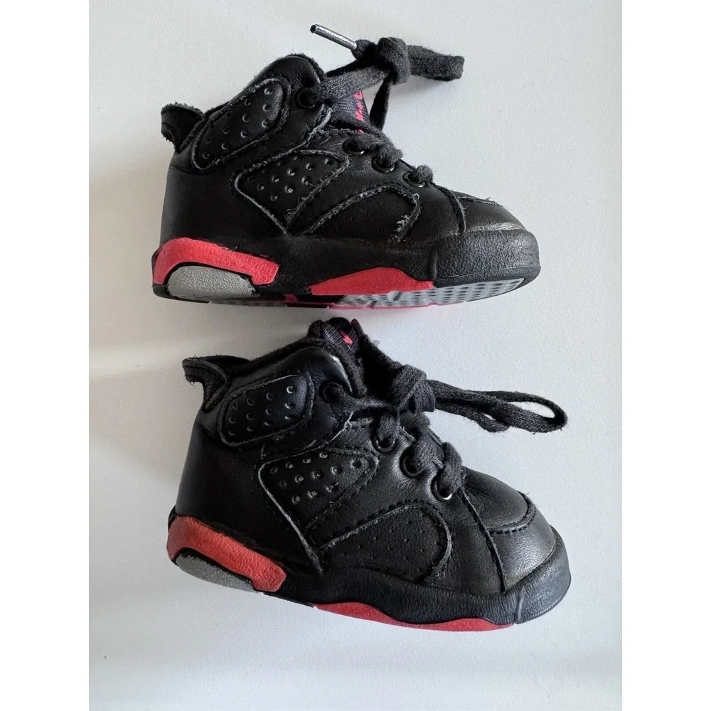 Vintage VTG Original 1991 Nike Air Jordan 6 Infrared Kids sz 3 Michael Jordan OG